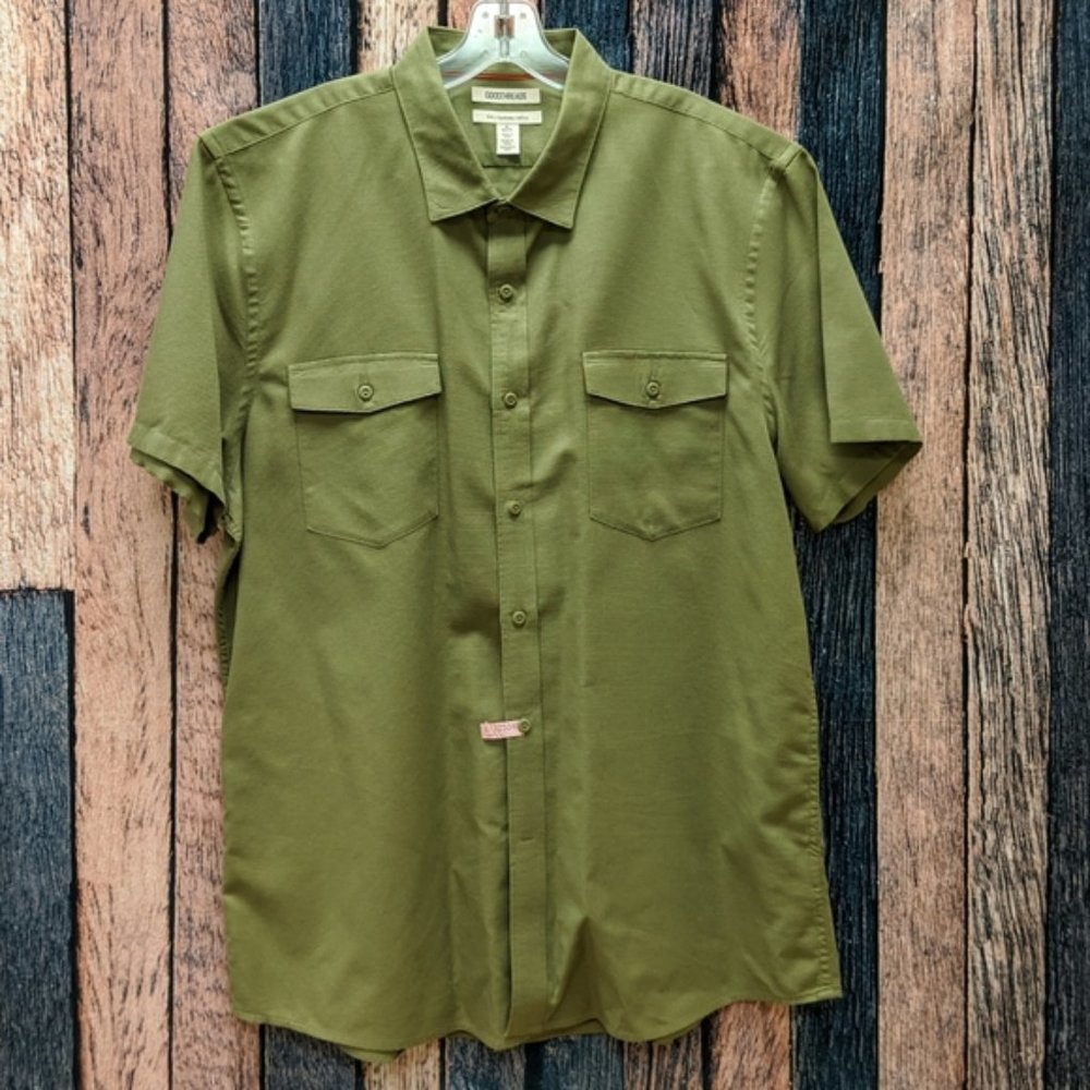 Goodthreads Ripstop Dobby Olive Green - Picture 2 of 4